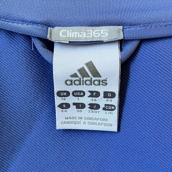 Adidas Clima365 Blue Zip Front Jacket, Size Large - Picture 7 of 7